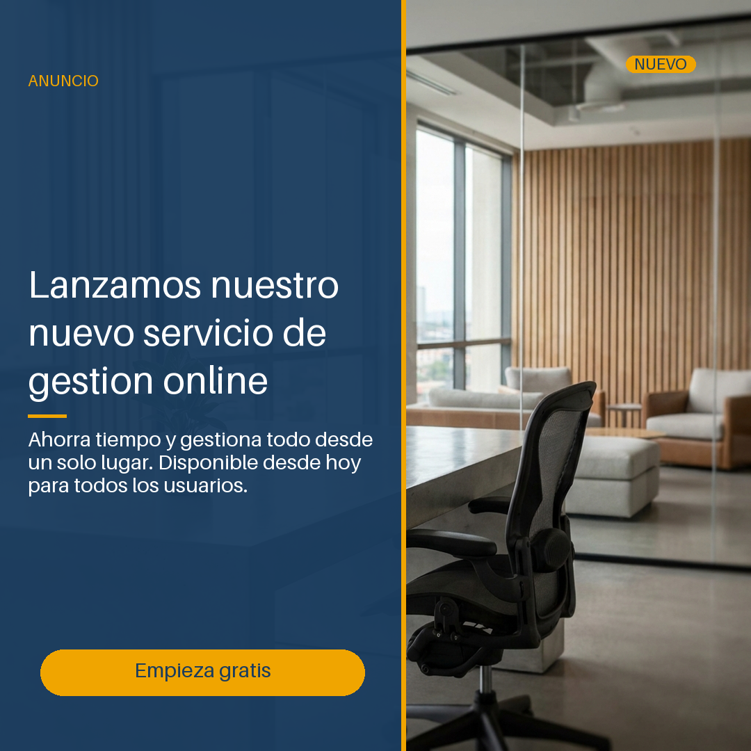 Anuncio / Novedad — ejemplo de diseño para redes sociales generado con IA