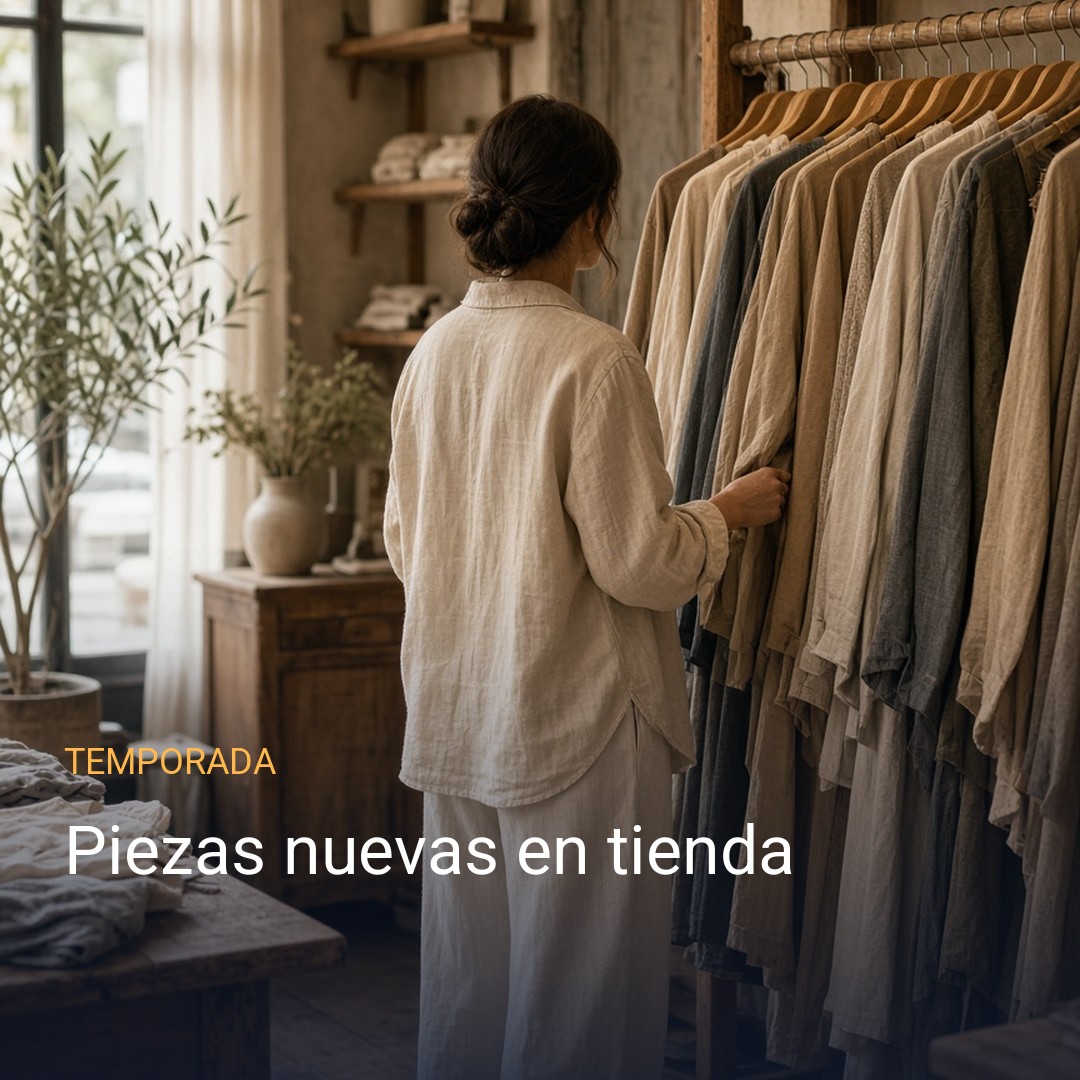 Piezas nuevas en tienda, ejemplo para tienda