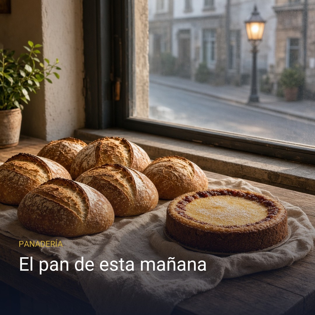 El pan de esta mañana, ejemplo para panadería
